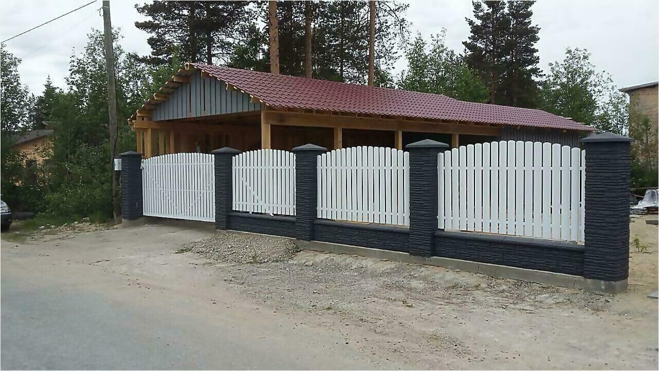 забор из штакетника 85м фото1 в Полевском