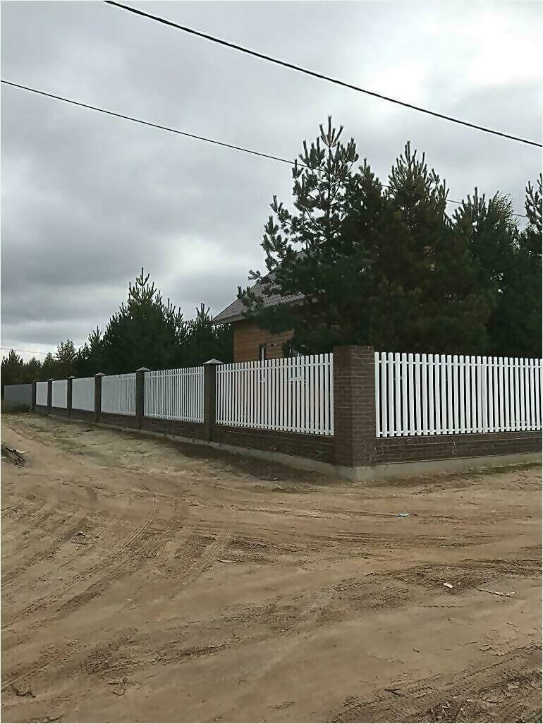 забор из штакетника 95м фото5 в Полевском