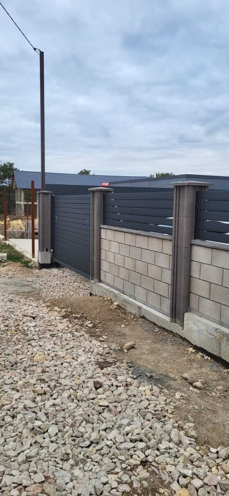 Забор-ранчо из металлопланкена 28м RAL7024 Серый Графит МАТТЕ фото 2 в Полевском