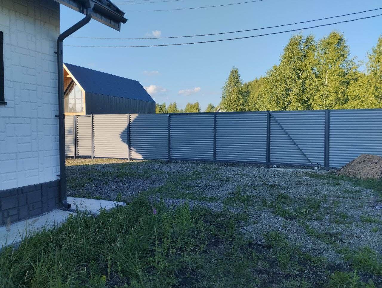 Забор из ламелей еврожалюзи 20м RAL7004 Серый фото 4 в Полевском