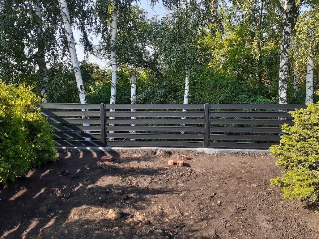 Забор-ранчо из металлопланкена 48м RAL9005 Черный МАТТЕ в Полевском