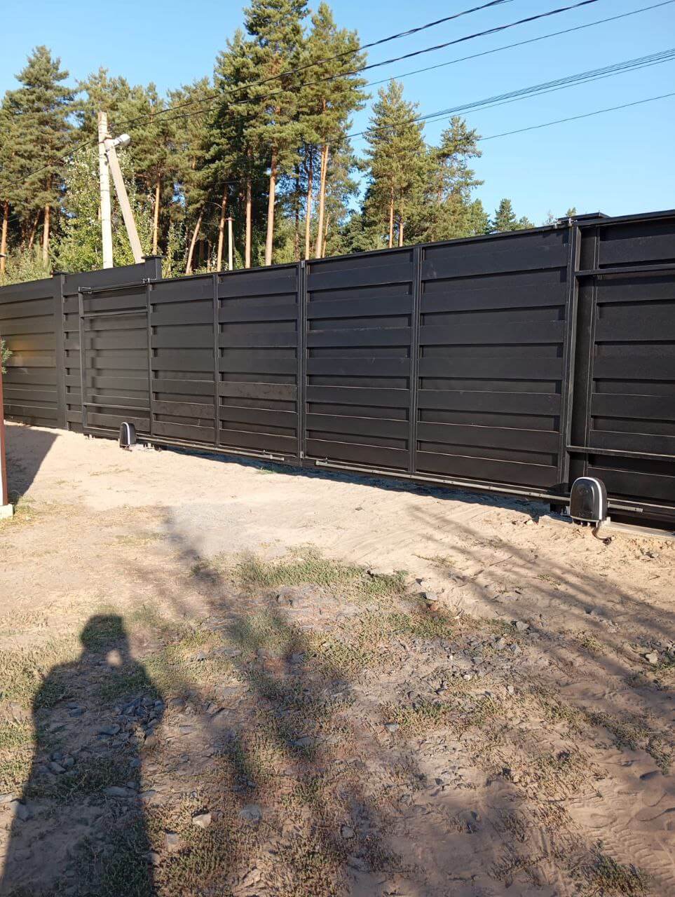 Забор-ранчо из металлопланкена 37м RAL9005 Черный МАТТЕ фото 1 в Полевском